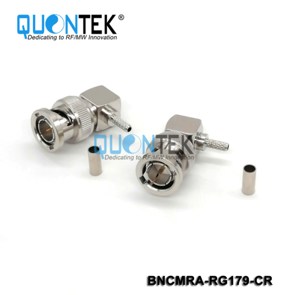 Standard connector,BNC RA male for RG179 cable