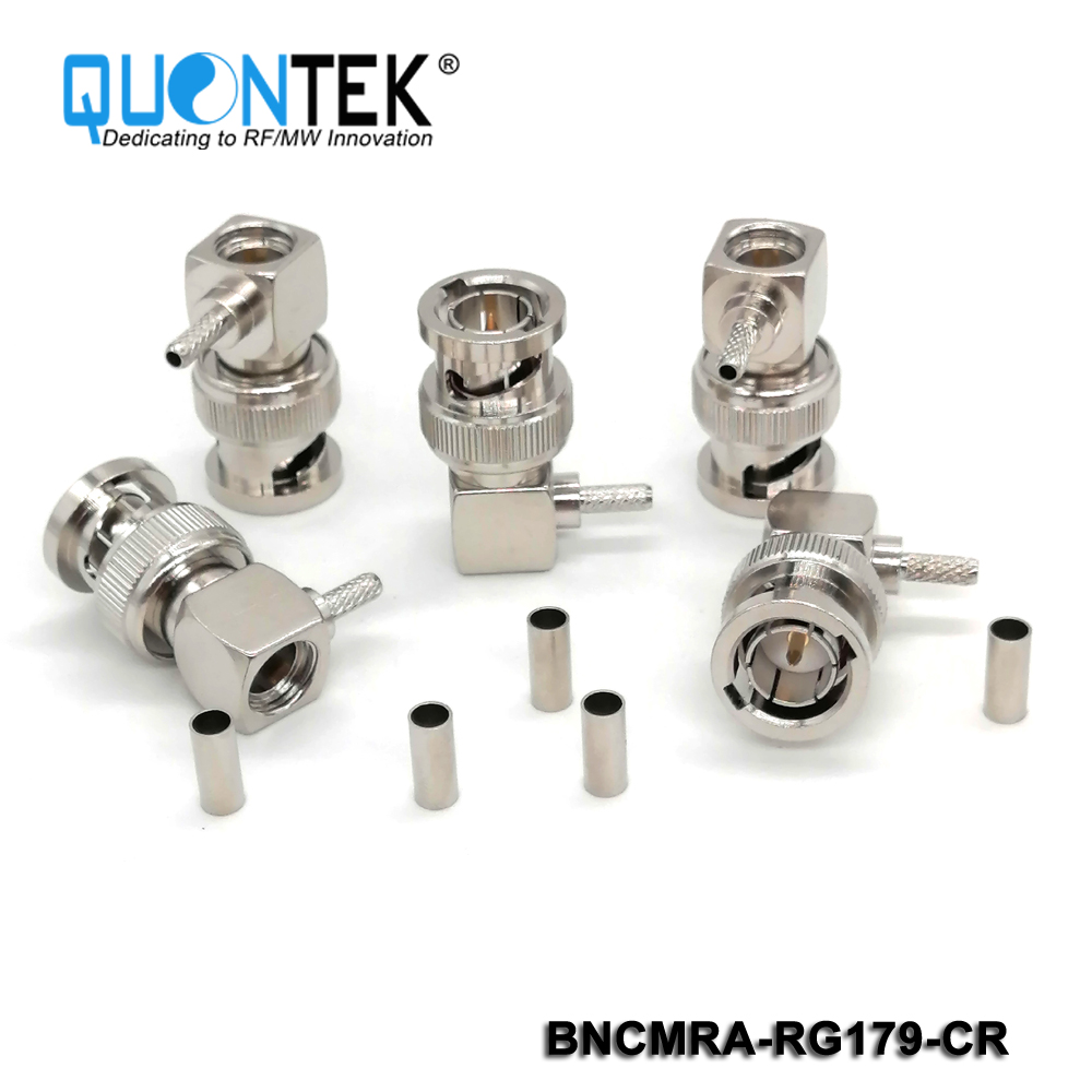 Standard connector,BNC RA male for RG179 cable