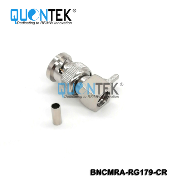 Standard connector,BNC RA male for RG179 cable