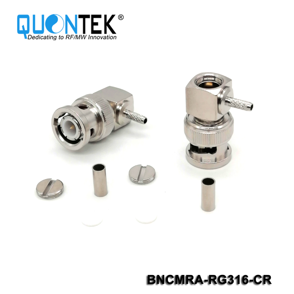 Standard connector,BNC RA male for RG316,RG174,LMR100 cable