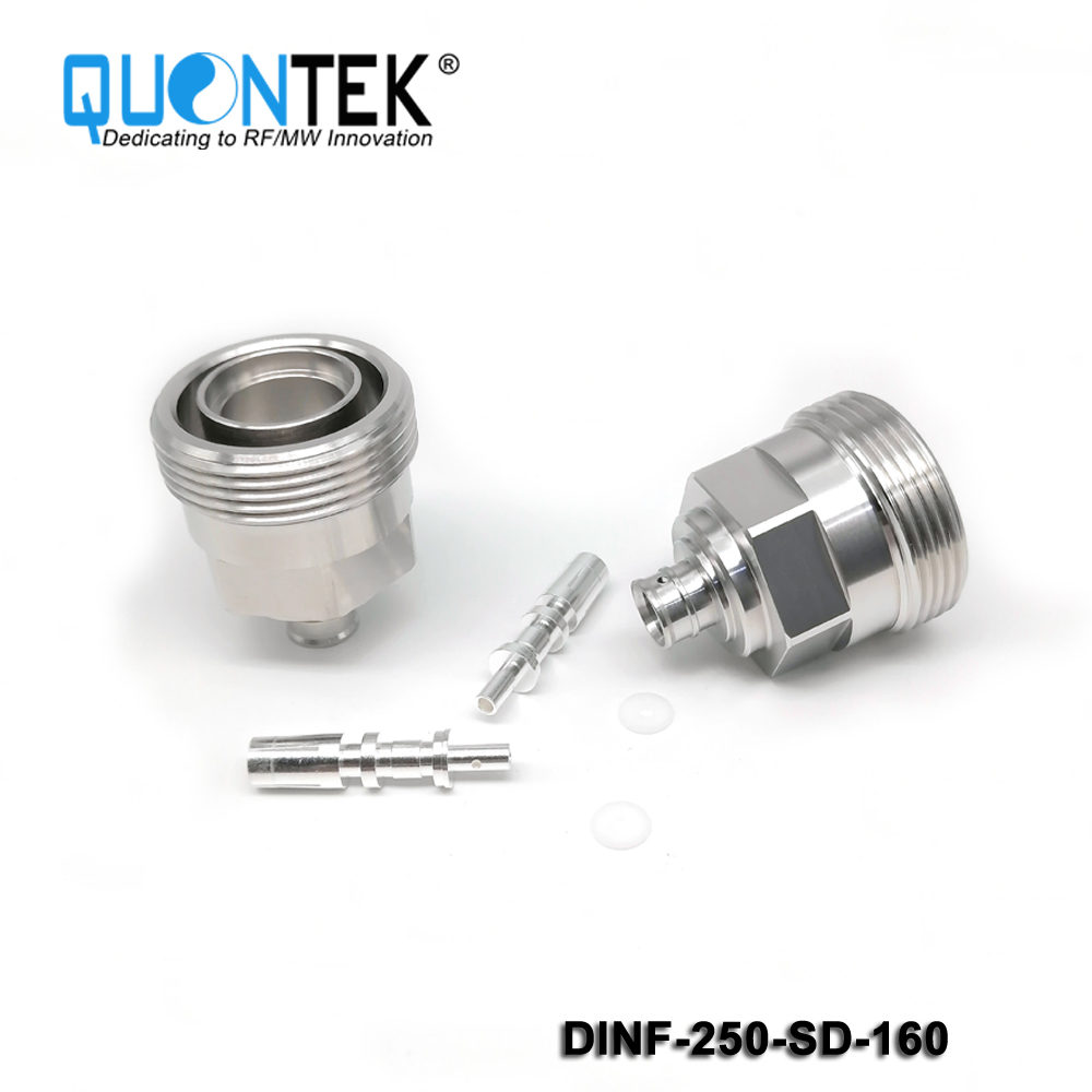 Low PIM Connector,DIN female,.250“/RG401/SPP250/SF250/Super Flex 1/4" cable