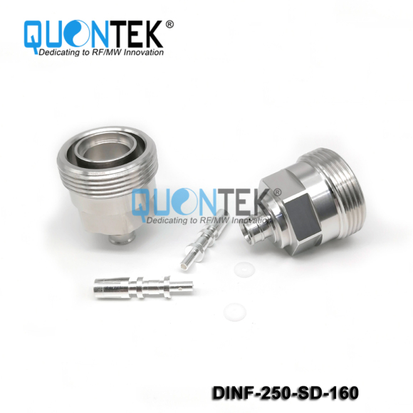 Low PIM Connector,DIN female,.250“/RG401/SPP250/SF250/Super Flex 1/4" cable