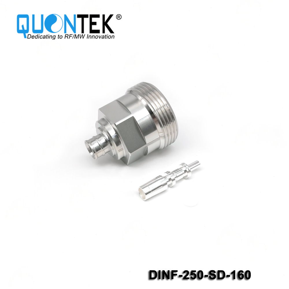 Low PIM Connector,DIN female,.250“/RG401/SPP250/SF250/Super Flex 1/4" cable