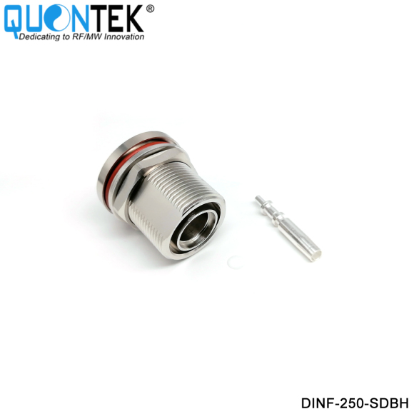 Low PIM Connector,DIN BH female,.250“/RG401/SPP250 cable