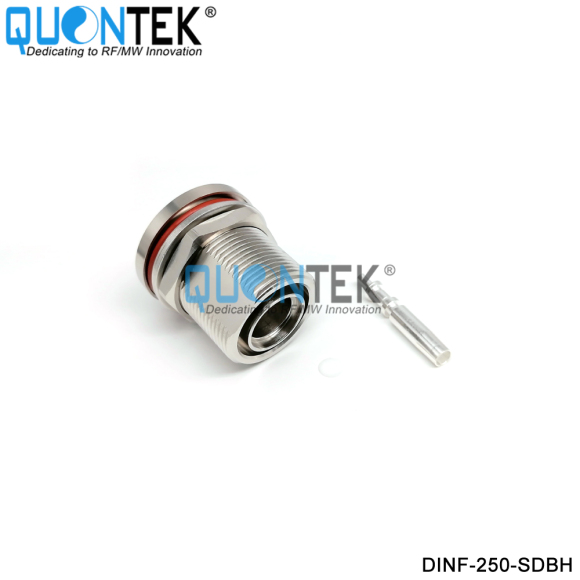 Low PIM Connector,DIN BH female,.250“/RG401/SPP250 cable