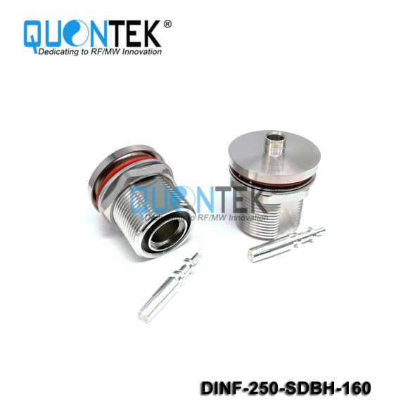 Low PIM Connector,DIN BH female,.250“/RG401/SPP250 cable