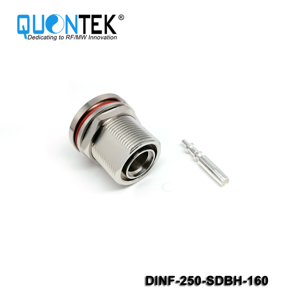 Low PIM Connector,DIN BH female,.250“/RG401/SPP250 cable