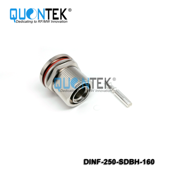 Low PIM Connector,DIN BH female,.250“/RG401/SPP250 cable