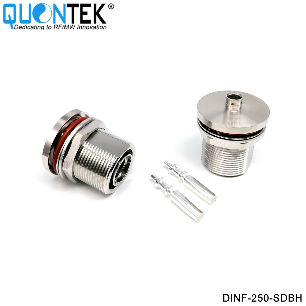 Low PIM Connector,DIN BH female,.250“/RG401/SPP250 cable