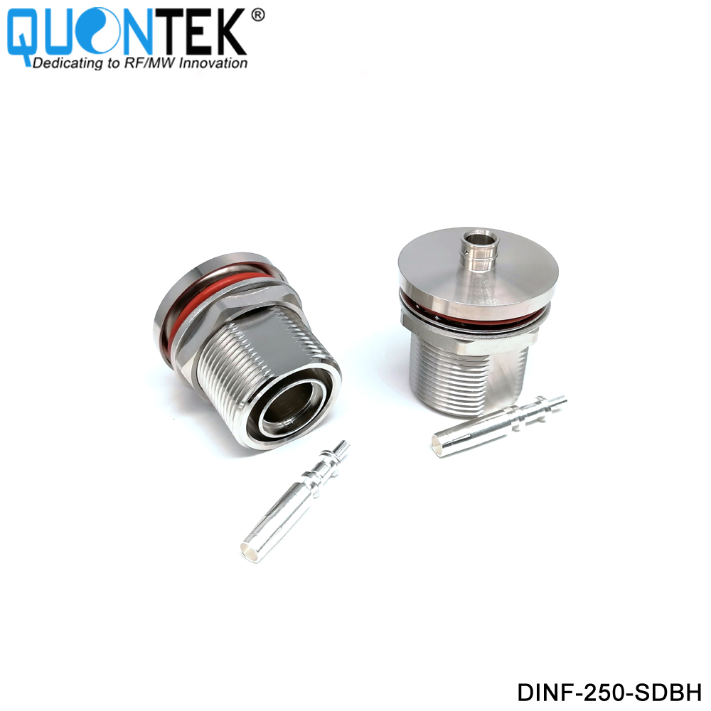 Low PIM Connector,DIN BH female,.250“/RG401/SPP250 cable