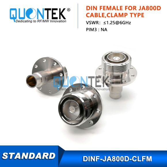 Standard Connector,DIN female,Flange mounted,for JA800D cable,clamp type Standard Connector,DIN female,Flange mounted,for JA800D cable,clamp type