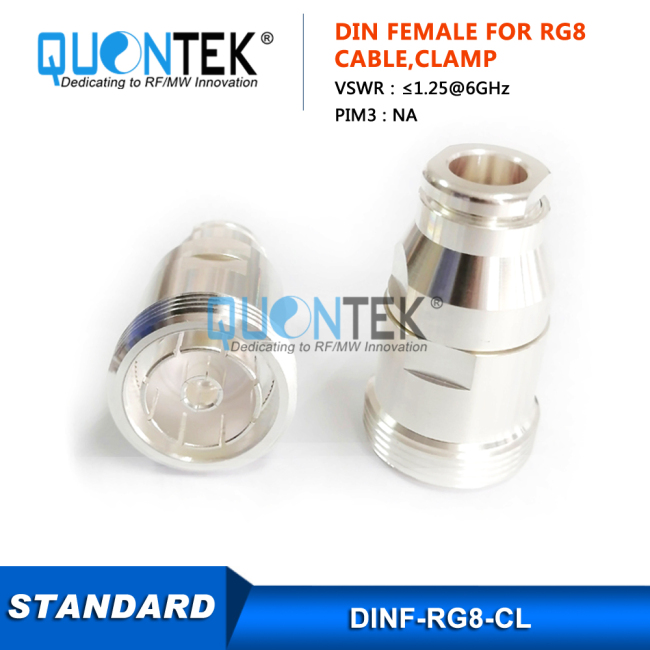 Standard Connector,DIN Female,RG8/RG9/RG213/RG214/RG393 Cable,Clamp Type Standard Connector,DIN Female,RG8/RG9/RG213/RG214/RG393 Cable,Clamp Type