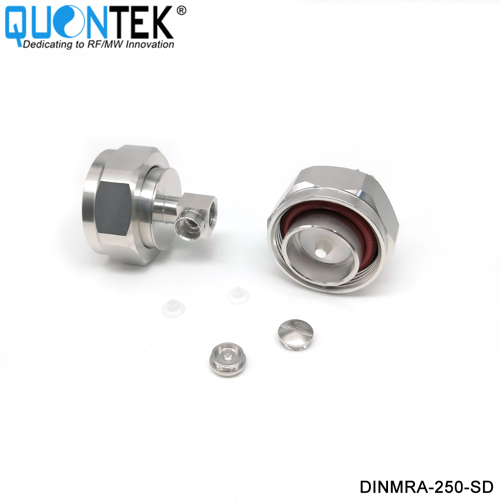 Low PIM Connector,DIN R/A male,.250“/RG401/SPP250 cable