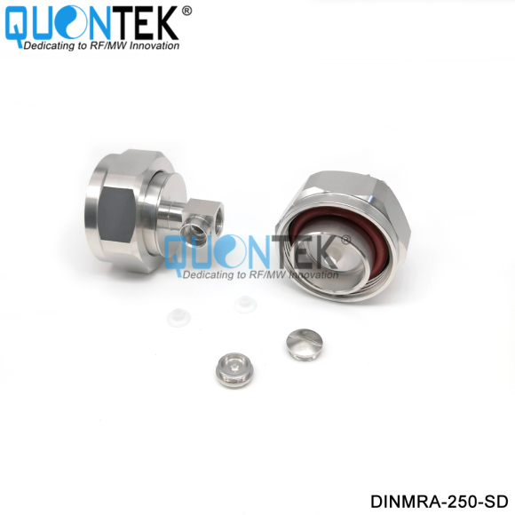 Low PIM Connector,DIN R/A male,.250“/RG401/SPP250 cable