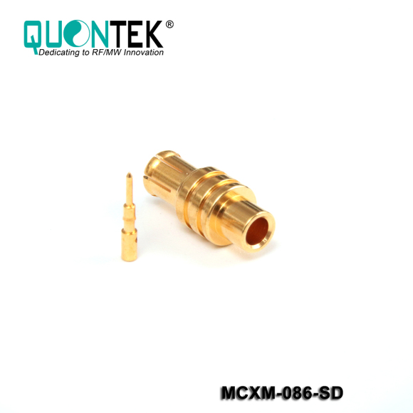 Standard Connector,MCX male for .086“/RG405 cable,solder type