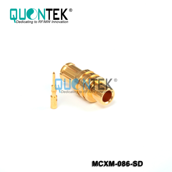Standard Connector,MCX male for .086“/RG405 cable,solder type