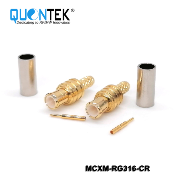 Standard connector,MCX male for RG316 cable,solder type