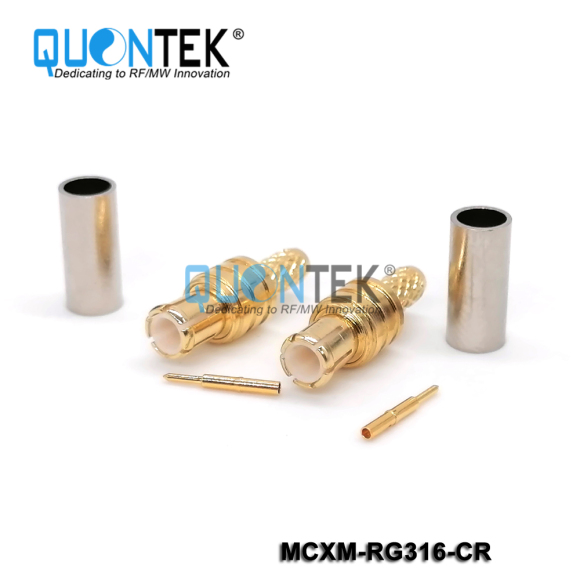 Standard connector,MCX male for RG316 cable,solder type