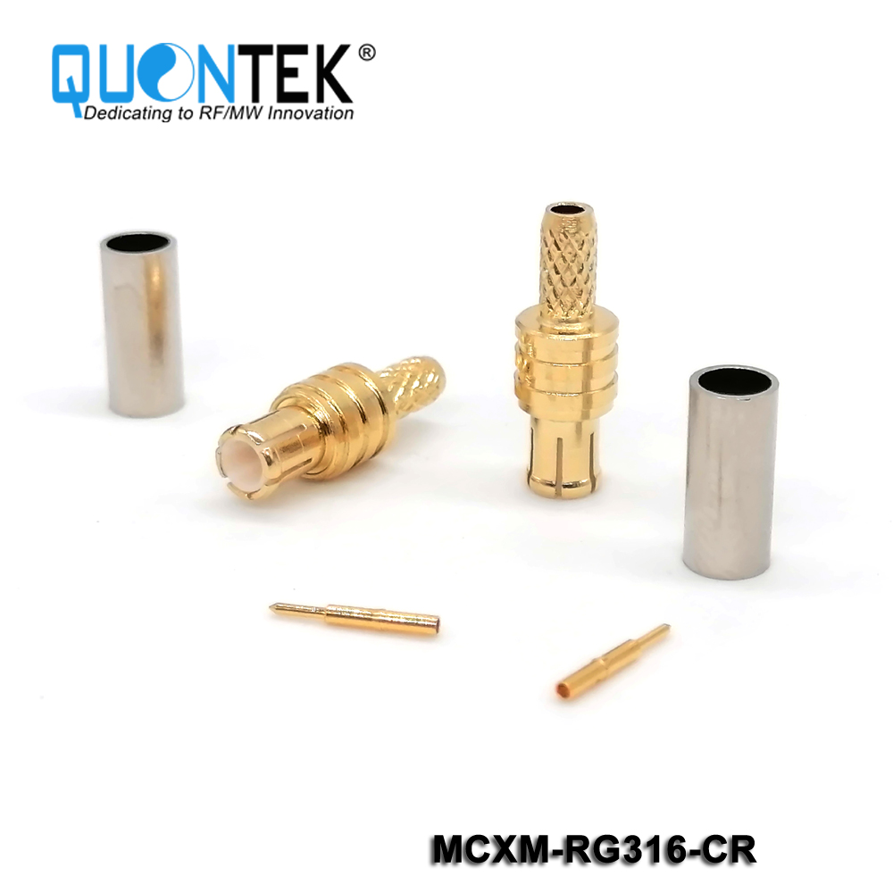 Standard connector,MCX male for RG316 cable,solder type