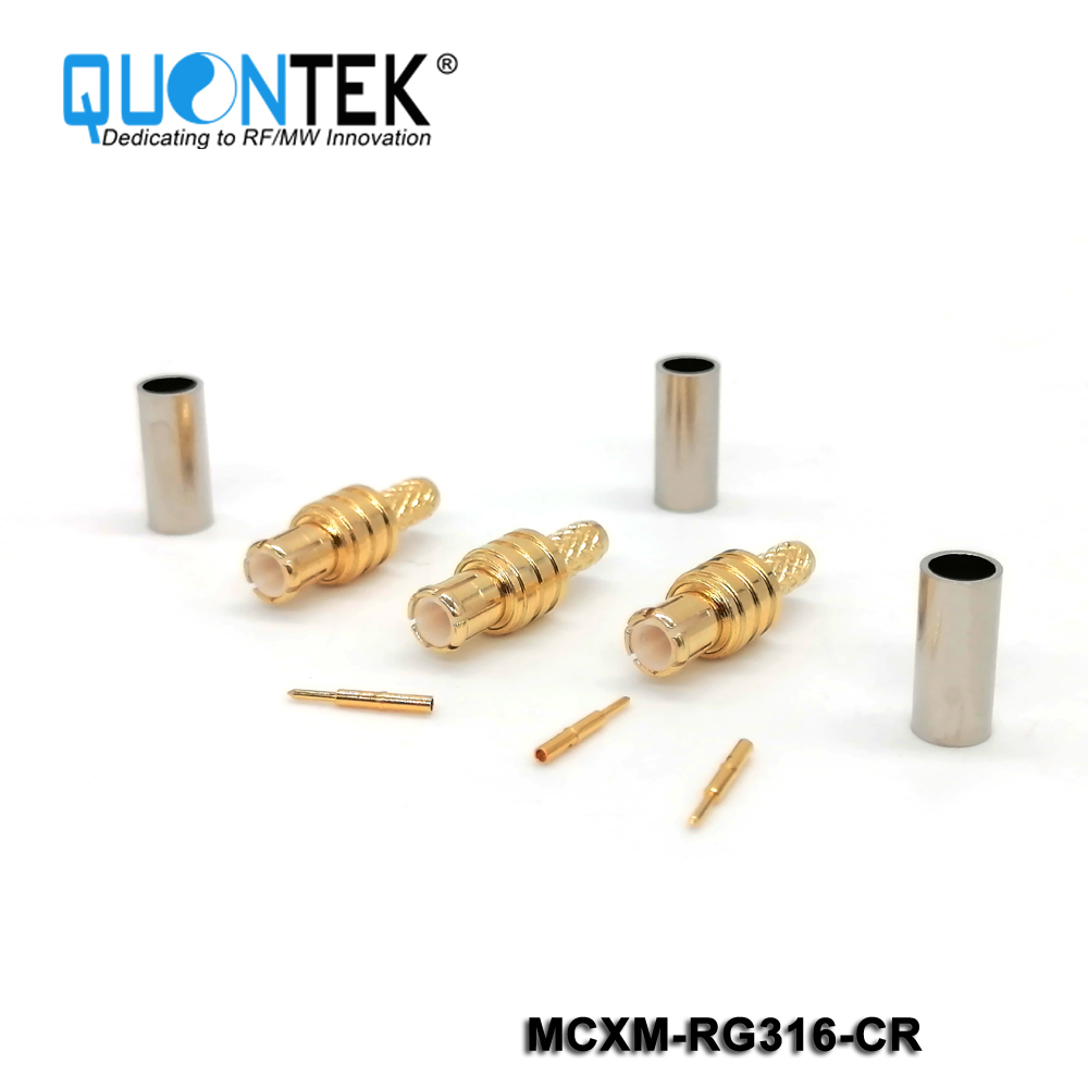 Standard connector,MCX male for RG316 cable,solder type