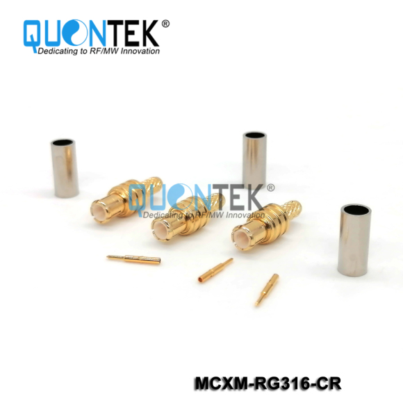 Standard connector,MCX male for RG316 cable,solder type