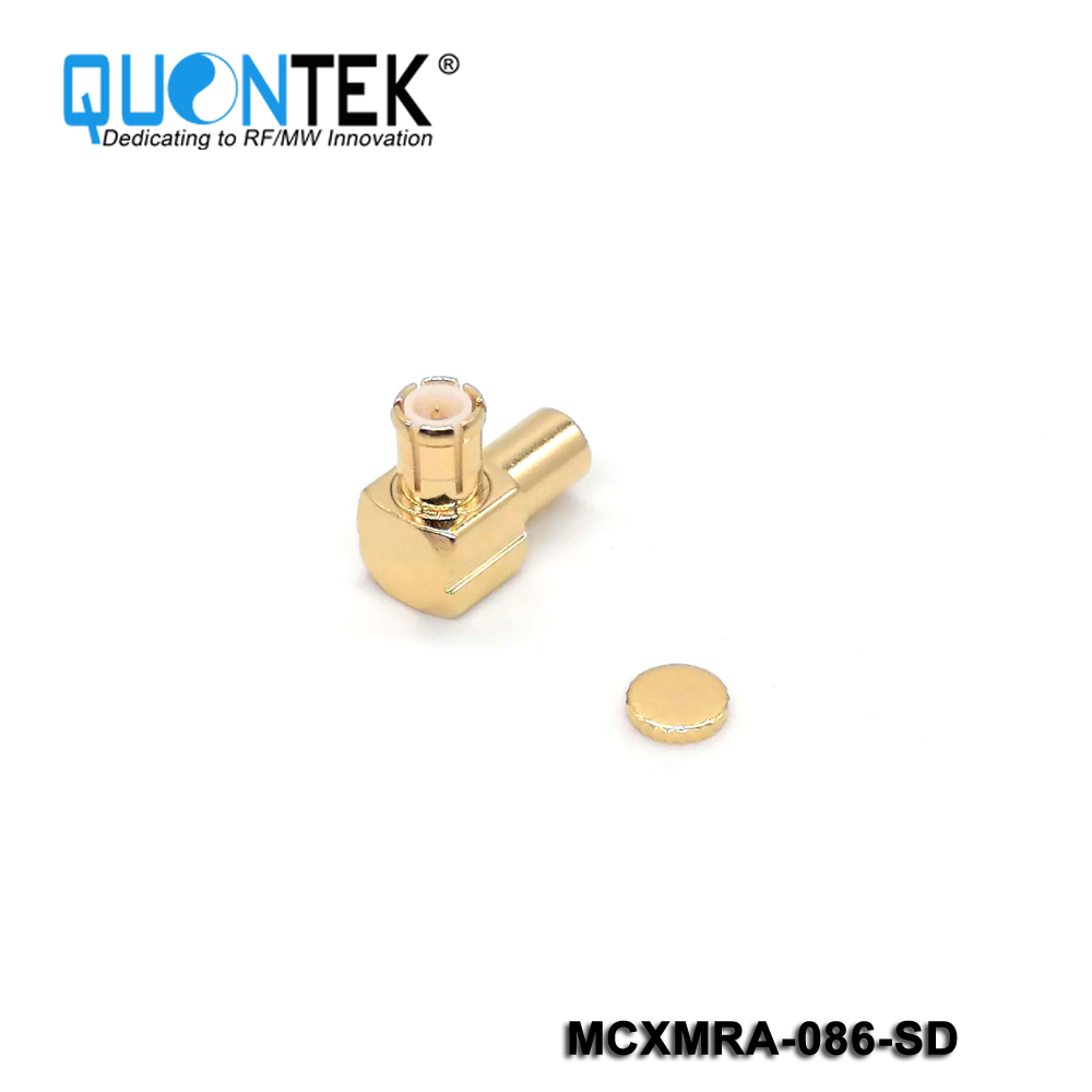 Standard Connector,MCX RA male for 086 cable,Solder type