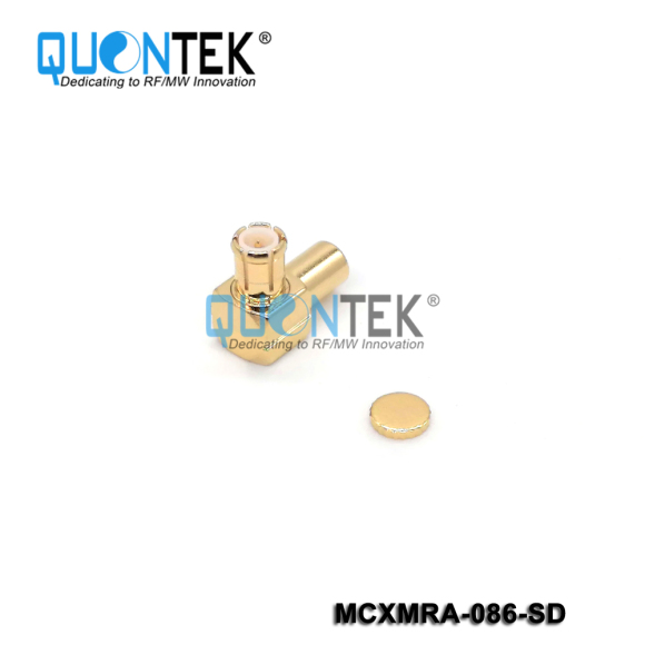 Standard Connector,MCX RA male for 086 cable,Solder type