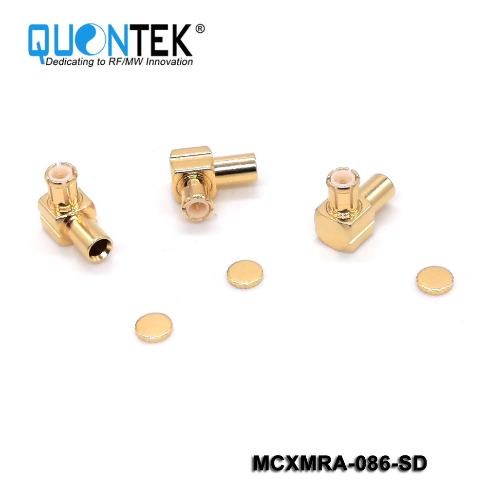 Standard Connector,MCX RA male for 086 cable,Solder type
