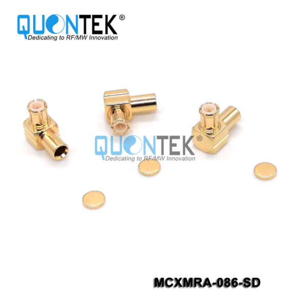 Standard Connector,MCX RA male for 086 cable,Solder type