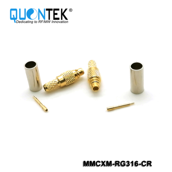 Standard connector,MMCX Male for RG316/RG174/LMR100 cable,Crimp type