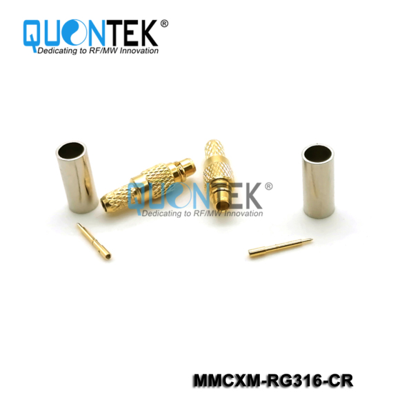 Standard connector,MMCX Male for RG316/RG174/RF100 cable,Crimp type