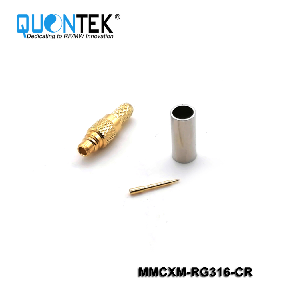 Standard connector,MMCX Male for RG316/RG174/LMR100 cable,Crimp type