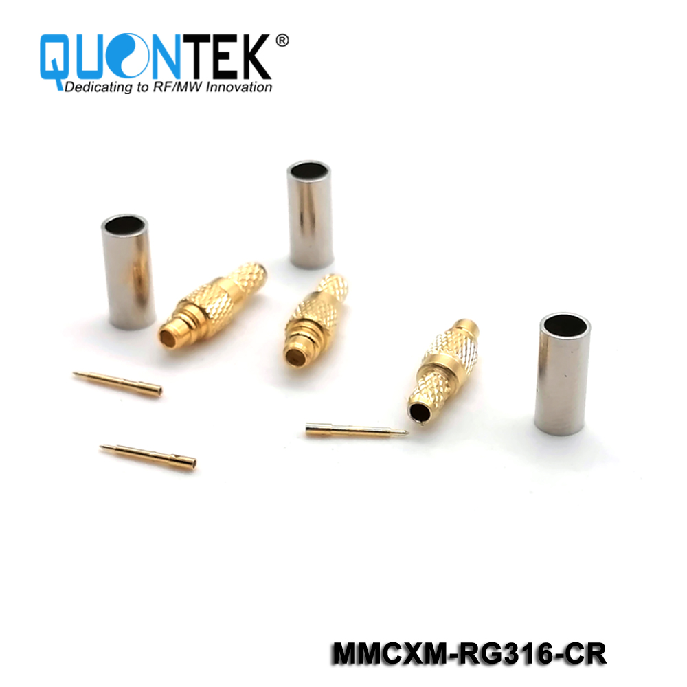 Standard connector,MMCX Male for RG316/RG174/LMR100 cable,Crimp type