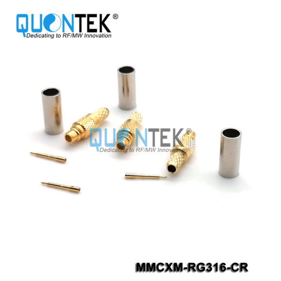 Standard connector,MMCX Male for RG316/RG174/RF100 cable,Crimp type