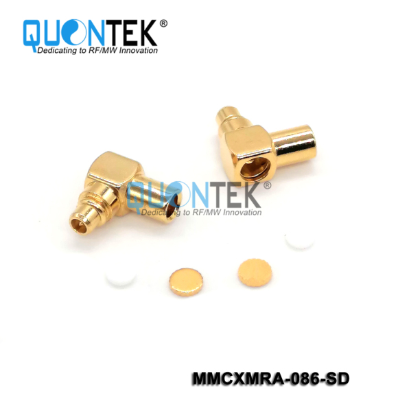 Standard connector,MMCX RA Male for 086/RG405/QTB220 cable,Solder type