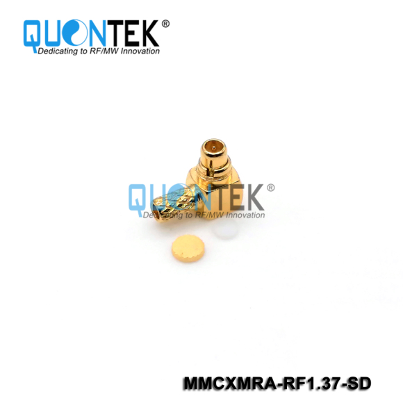 Standard connector,MMCX RA Male for RF1.37 cable,Solder type