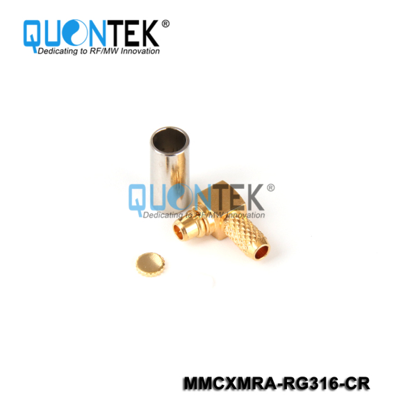 Standard connector,MMCX RA Male for RG316 cable,Crimp type