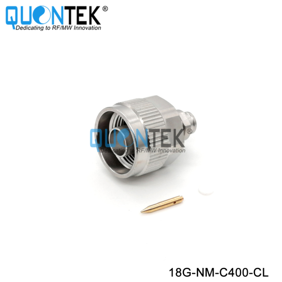 Precision connctor,N Male for QTC400 cable,Clamp type,to 18GHz