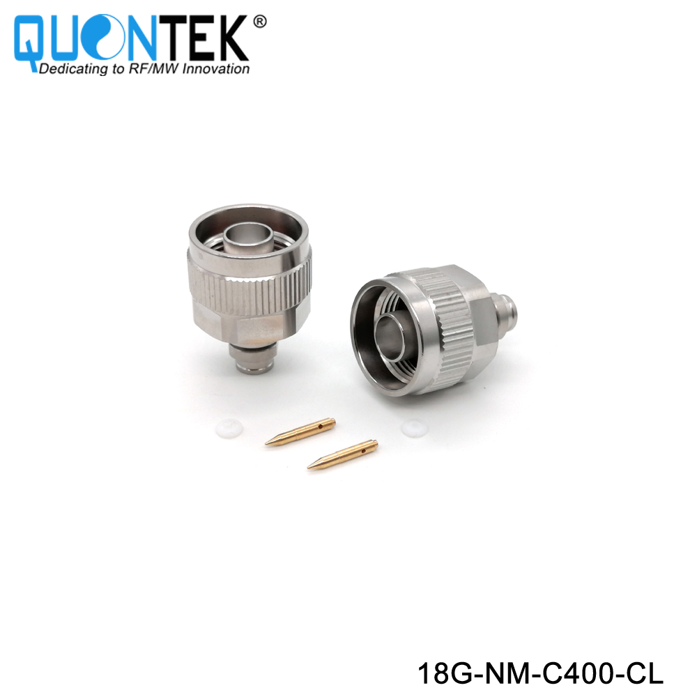 Precision connctor,N Male for QTC400 cable,Clamp type,to 18GHz