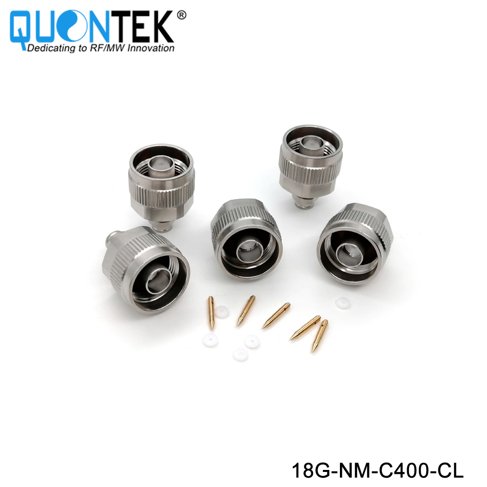 Precision connctor,N Male for QTC400 cable,Clamp type,to 18GHz