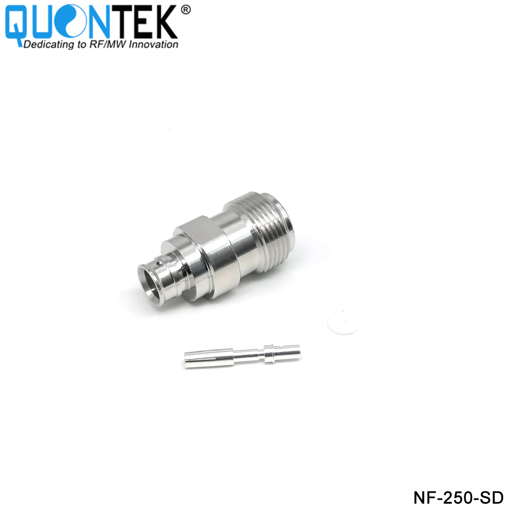 Low PIM Connector,N female,.250“/RG401/SF250/Super Flex 1/4" cable