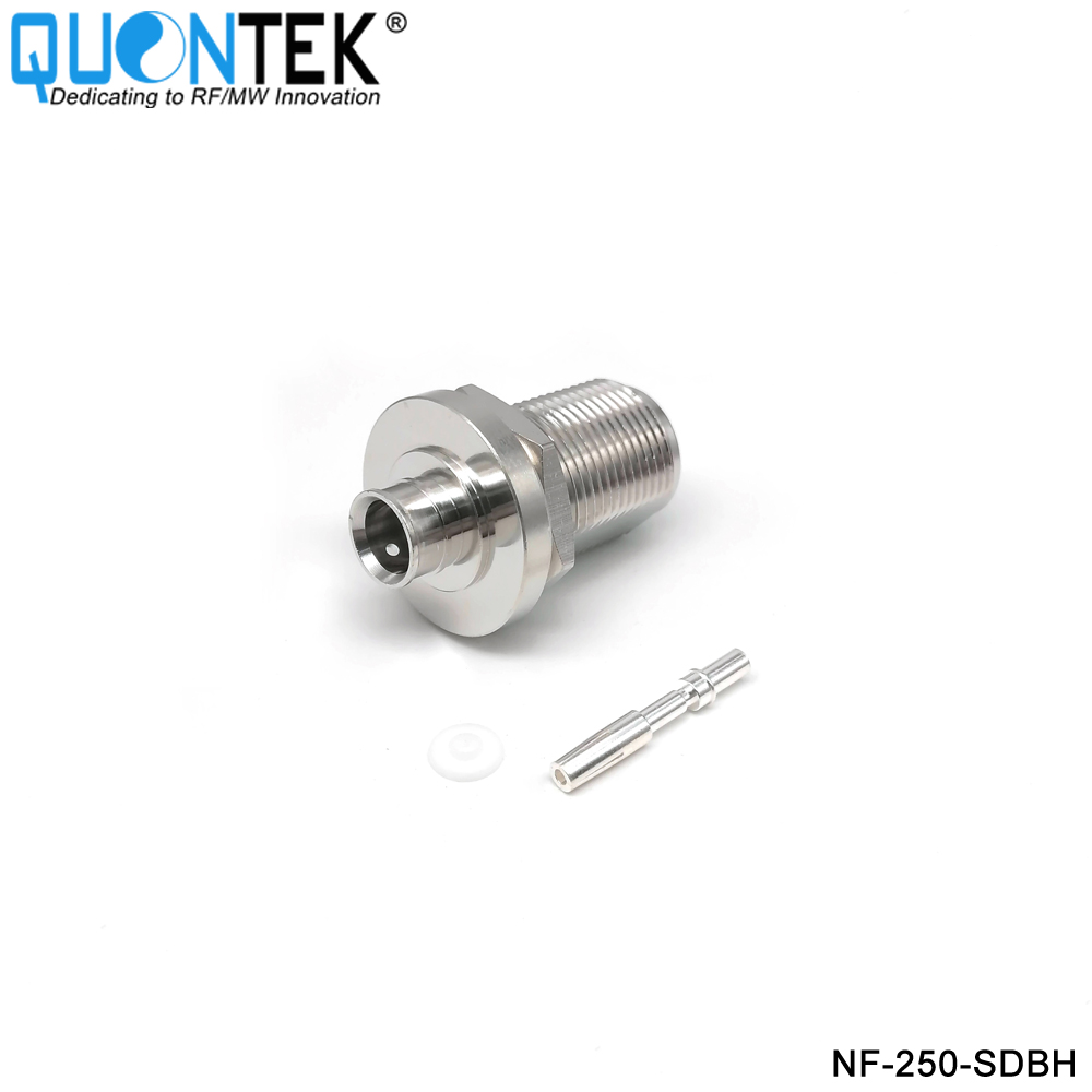 Low PIM Connector,N BH female,.250“/RG401/SF250/Super Flex 1/4" cable