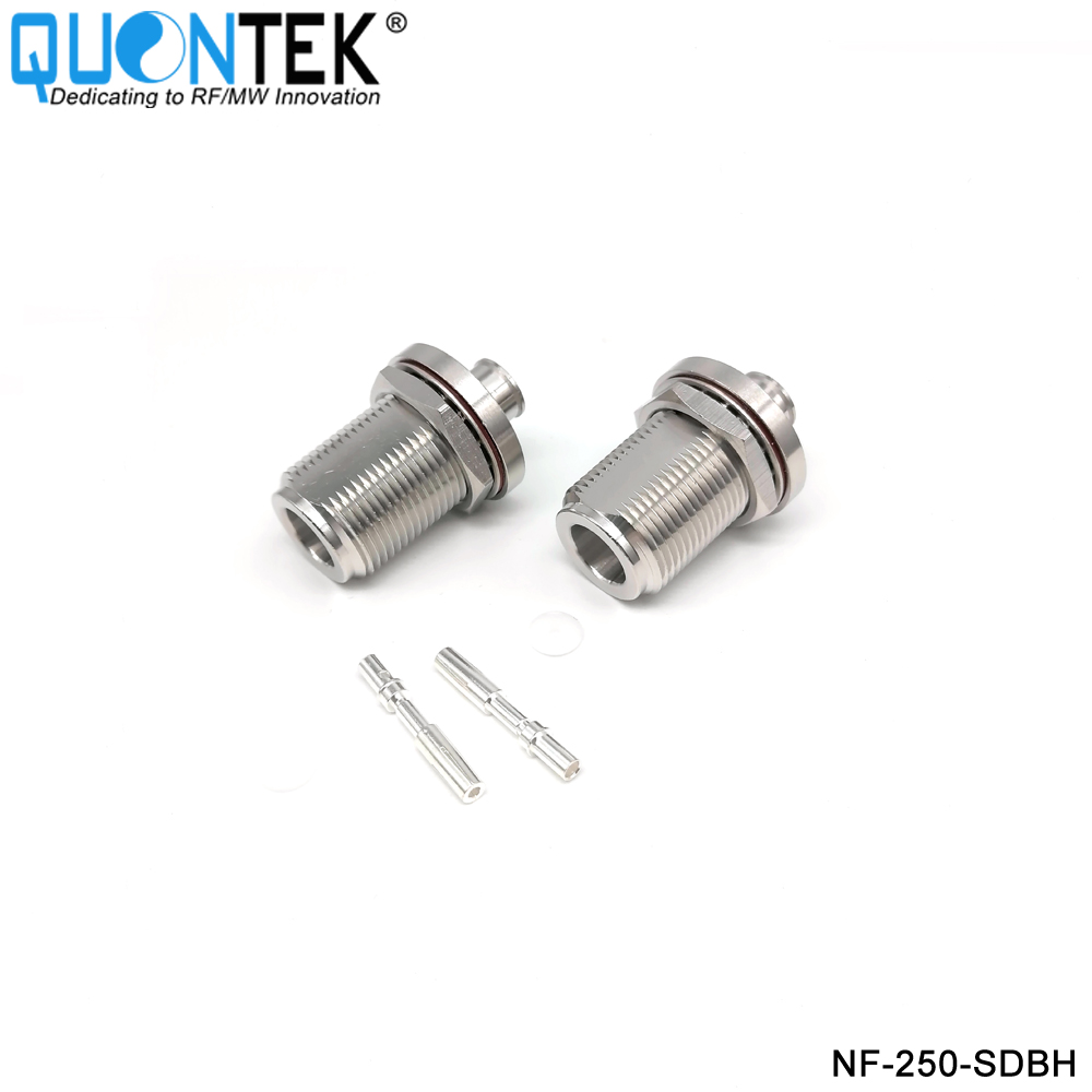Low PIM Connector,N BH female,.250“/RG401/SF250/Super Flex 1/4" cable