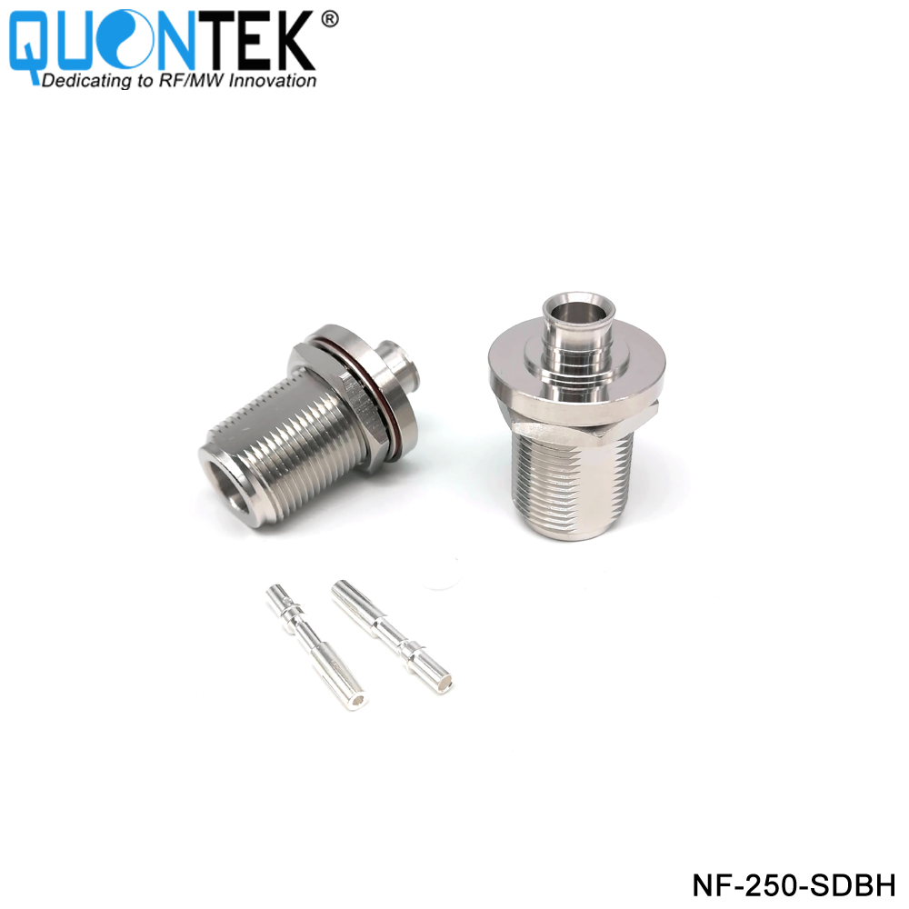 Low PIM Connector,N BH female,.250“/RG401/SF250/Super Flex 1/4" cable