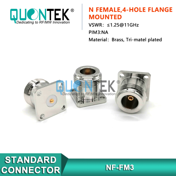 Standard connector,N female ,4-Hole flange mounted-3 Standard connector,N female ,4-Hole flange mounted-3