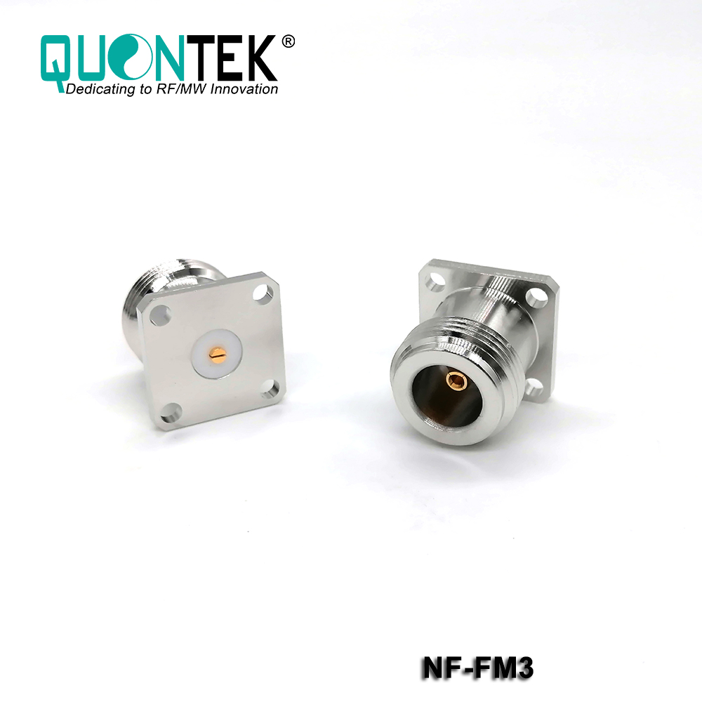 Standard connector,N female ,4-Hole flange mounted-3