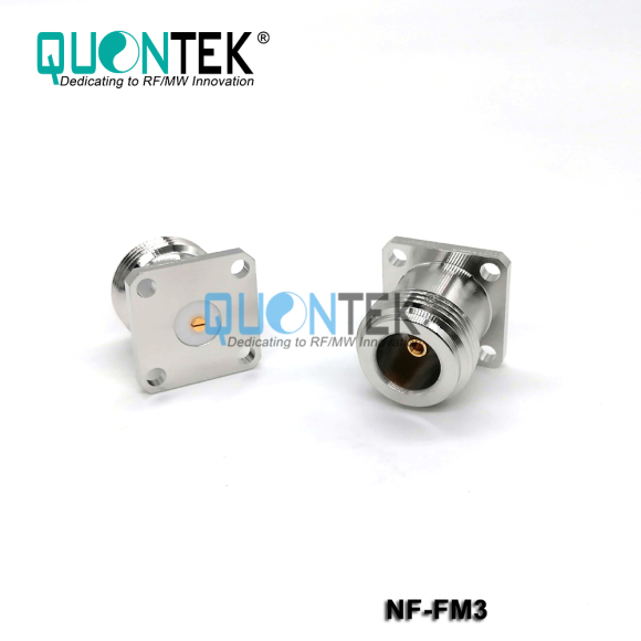 Standard connector,N female ,4-Hole flange mounted-3