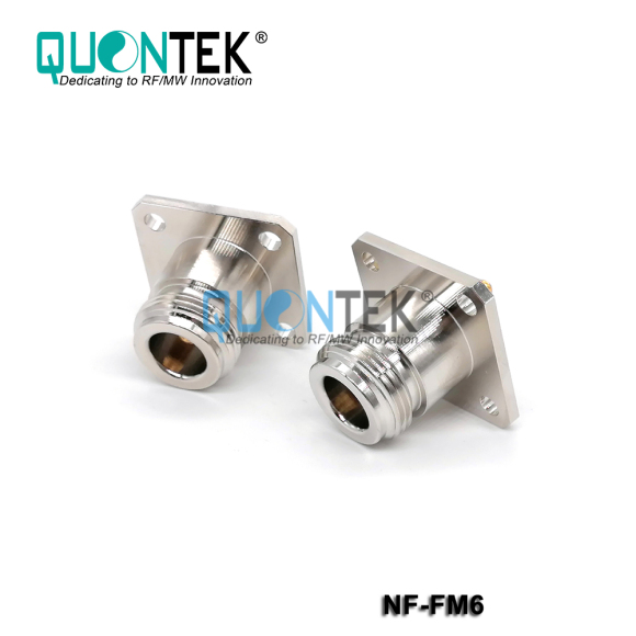 Standard connector,N female ,4-Hole flange mounted-6