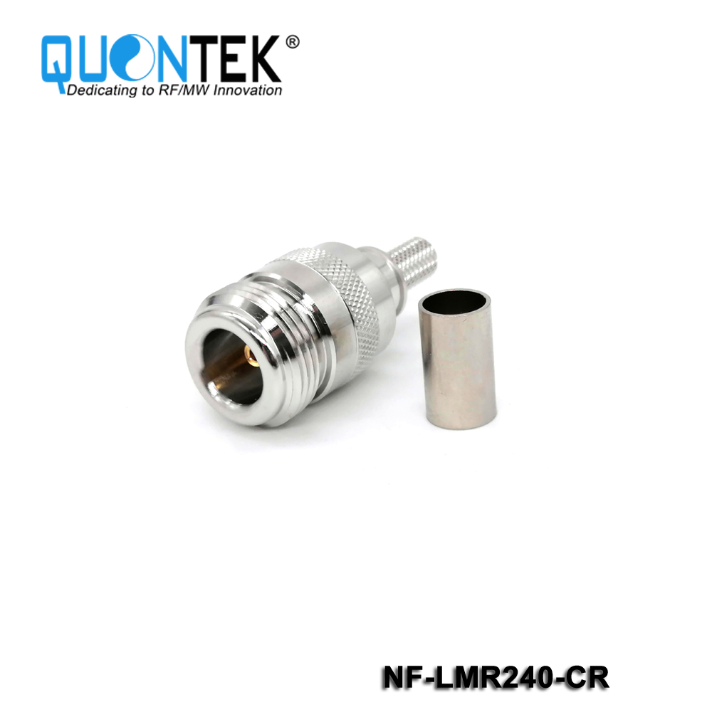 Standard Connector, N Female for LMR240 cable,Crimp type