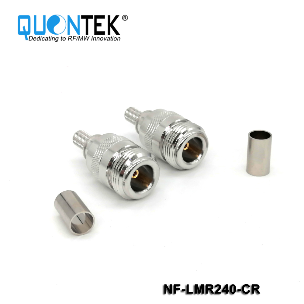 Standard Connector, N Female for LMR240 cable,Crimp type